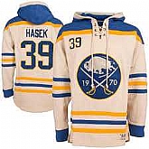 Buffalo Sabres #39 Dominik Hasek Cream All Stitched Hooded Sweatshirt,baseball caps,new era cap wholesale,wholesale hats